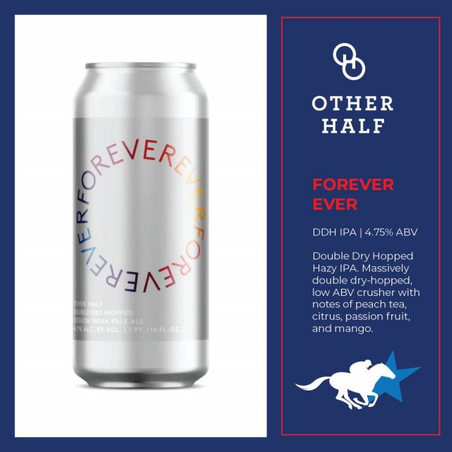 Happy Opening Day at the Saratoga Races 🐴🍻! SWIPE for the craft beer line up. 

@otherhalfnyc FOREVER EVER - DDH IPA | 4.75% ABV
@otherhalfnyc BROCCOLI - DDH Imperial IPA | 7.9% ABV
@bluepointbrewing TOASTED LAGER - LAGER | 5.5% ABV
@hudsonvalleybrewery FEEL NO WAY - PILSNER | 5.0% ABV